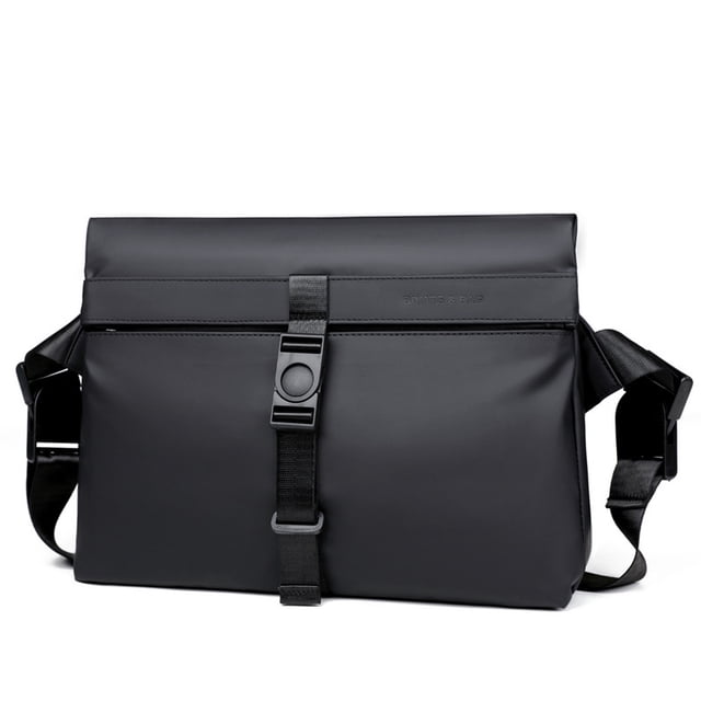 Bandolera nórdica minimalista de piel sintética para hombre