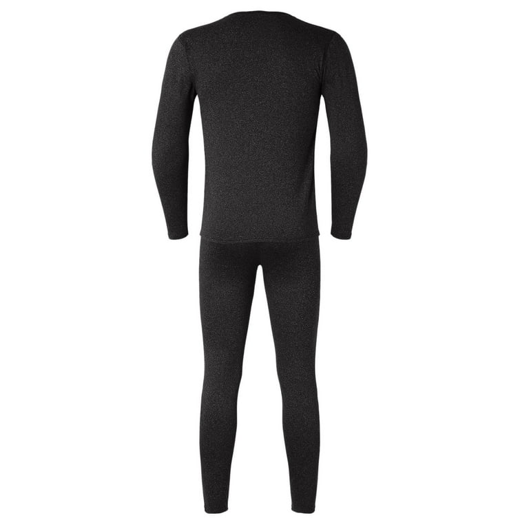 MITCOWBOYS Loungewear Set Mens Constant Temperature Seamless Autumn Winter Thermal Underwear Set Clothes Trousers Shirts for Men Two Piece Outfits Black Xl Walmart