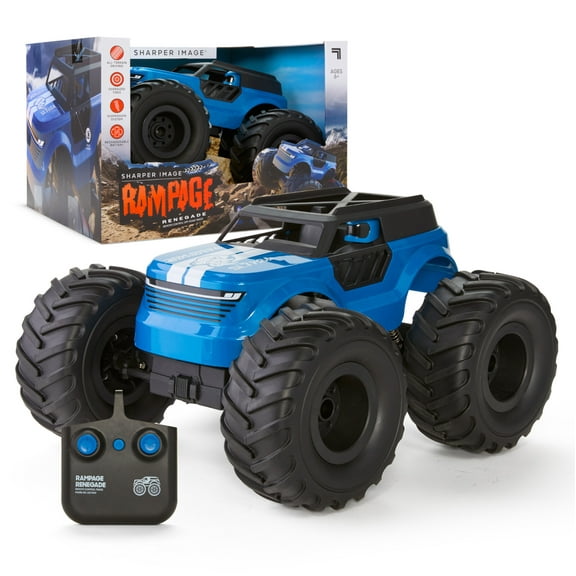 Sharper Image® Rampage Renegade Remote Control Off-Road Truck, All-Terrain Driving with Full-Control Steering & Oversized Tires