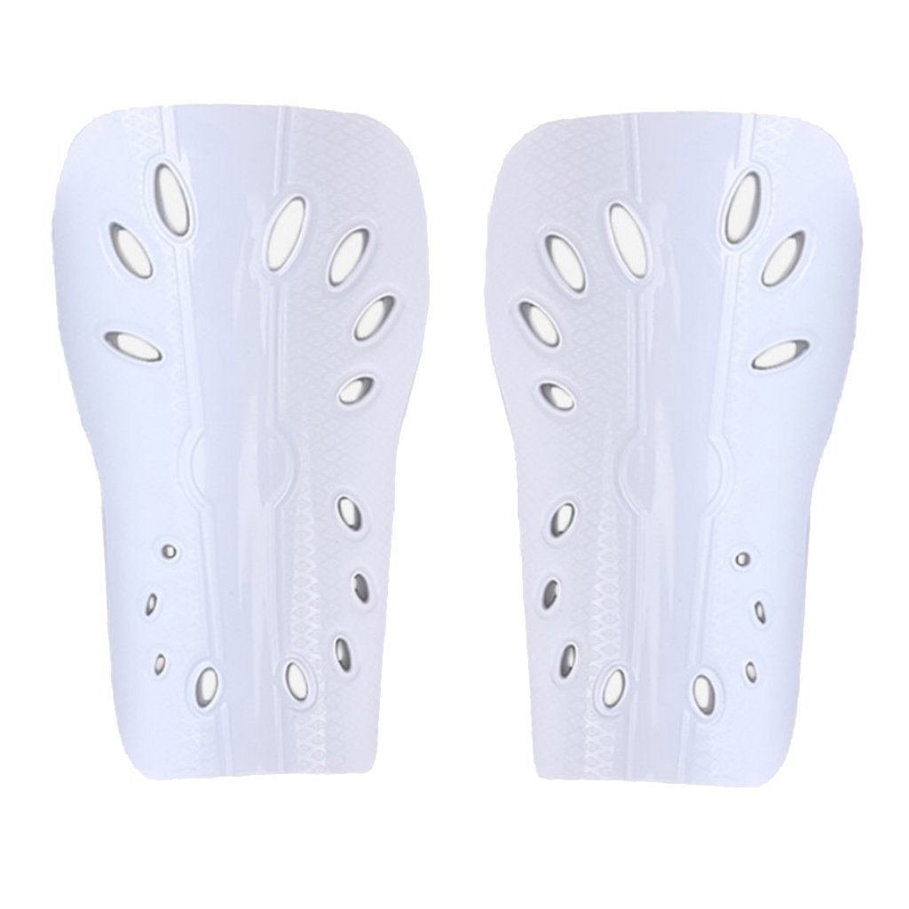 Lot De 2 Paires Protège-Tibias Foot Double Face Avec Manchons Fixes - Respirants Et Confortables Enfants/Ados/Adultes