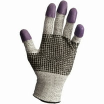 KleenGuard G60 Purple Nitrile Gloves, 240 mm Length, Large/Size 9, Black/White, Pair -KCC97432