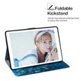 thumbnail image 5 of Allytech Galaxy Tab S5e 10.5" 2019 Case SM-T720 T725, Slim Fit Folio Shockproof Kickstand Lightweight Cards Holder Folio Flip Wallet Case Cover for Samsung Galaxy Tab S5e 10.5" T720, Blossom, 5 of 6