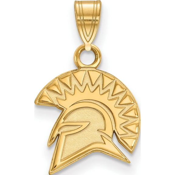 14K Yellow Gold 14Ky Logoart San Jose State University Small Pendant (18 X 12) Made In United States 4y001sjs