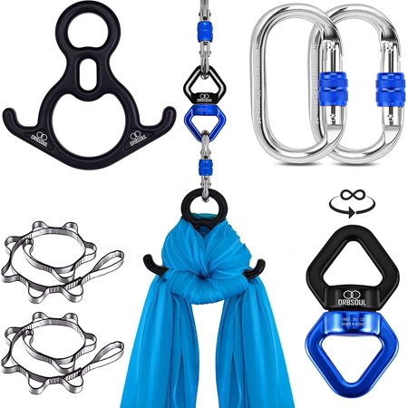Orbsoul Aerial Silks Hardware (Deluxe PRO Set)  Certified Complete Kit