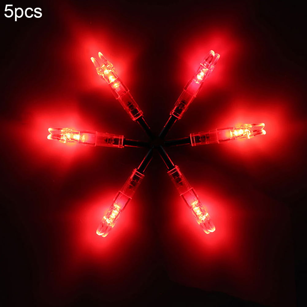 LED Colorful Auto Luminous Bow Arrow Nocks String Activated Linear Switch Tools 
