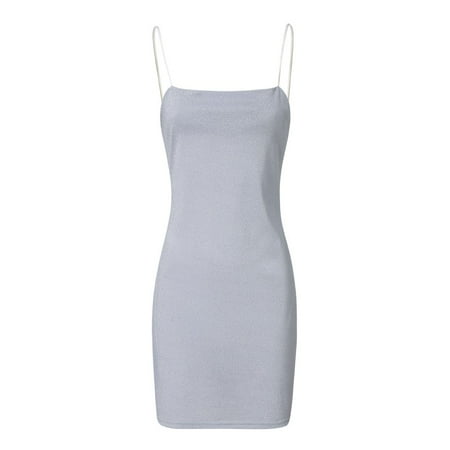 

jsaierl Cocktail Dress for Women Sexy Sequins Camisole Sleeveless Strapless Solid Tight Mini Dresses for women 2023