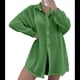 thumbnail image 3 of Vestido de Lentejuelas de Gran Tamaño para Mujer, Larga, Abotonado, para Playa, Verano 2025 Verde L, 3 of 6