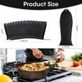 thumbnail image 6 of 4 Pack Silicone Hot Handle Holder Cover Cast Iron Handle Cover Silicone Pot Holders Heat Resistant Assist Pan Handle Sleeve Non-slip Pot Handle Covers For Cast Iron Skillet Metal Pan, 6 of 7