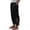 Black, variant on LUOGENLI Female Casual Pants Cropped Pants for Women Office Women Capri Pants with Pockets Wide Leg Casual Soft Pant Lightweight Capris Cotton Casual Pants Women Plus Size 3X Blue M