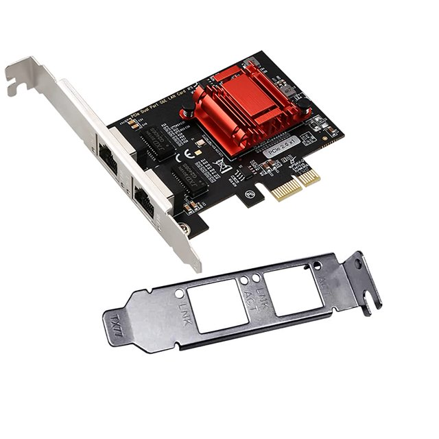 Tarjeta de red ULansen Dual-Port PCIe Gigabit 1000M para Windows/Linux