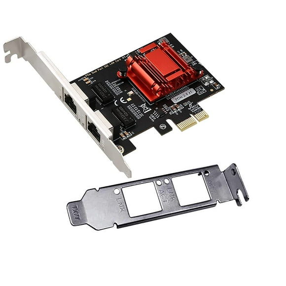 Tarjeta de red ULansen Dual-Port PCIe Gigabit 1000M para Windows/Linux