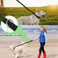 thumbnail image 5 of Reflective Dog Leash and Collar Set, Nylon Dogs Leashes Adjustable Dog Collar Heavy Duty Padded Handle Dog Leash for Small Medium Large Dogs Walking Training M Size(Black), 5 of 7