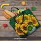 thumbnail image 5 of Balery Sunflowers in Bucket Bolsa de Mano para Mujeres con Cremallera, Bolsa de Gimnasio con Compartimentos, Bolsa para Laptop, Bolsa para Trabajo, 5 of 7