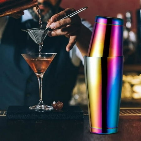 

Boston Shaker Colorful Stainless Steel Boston Cocktail Shaker Mixing Stirring Tool Accessories