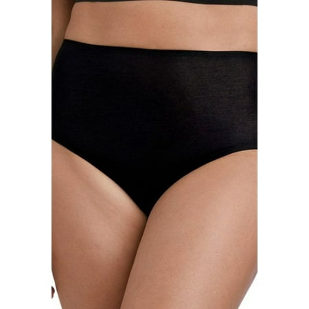 Women s TC Fine Intimates A4-145 Cotton Modal Brief Panty (Black XL)