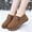 Brown, variant on Women Slip On Winter Boots Insulated Warm Comfortable Flat Sole Non Slip Traction Outdoor Casual Shoes