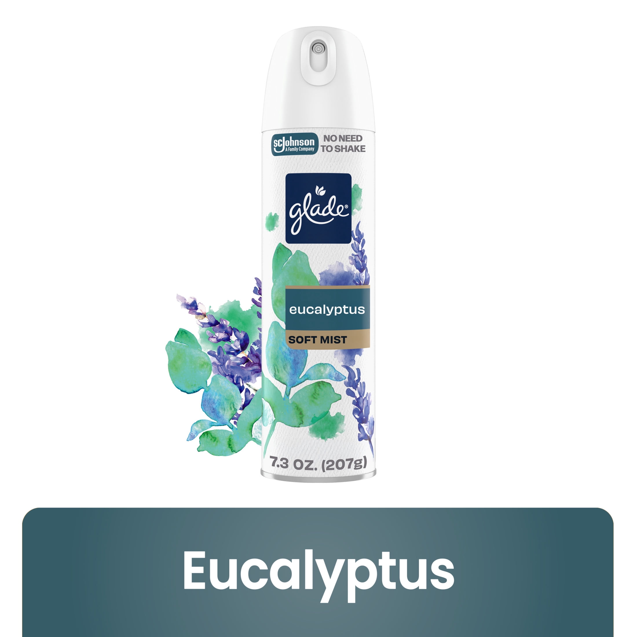 Glade® Soft Mist Odor Fighting Aerosol Air Freshener, Eucalyptus, 7.3oz, 1 Count