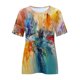 thumbnail image 5 of Tops de moda para mujer, divertidas camisetas informales holgadas con estampado, blusa, camisa estampada Fridja czfsfas926, 5 of 6