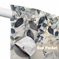 thumbnail image 4 of Blue Grey Eucalyptus Swag Valances for Windows 2 Pack, Kitchen Window Curtains 36 Inch Length, Farmhouse Weeping Leaves on Linen Privacy Swag Curtains for Living Room/Bathroom with Rod Pocket 36"x36", 4 of 8