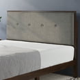 thumbnail image 2 of Zinus Moiz 42" Wood Platform Bed Frame with Adjustable Upholstered Headboard, Full, 2 of 13