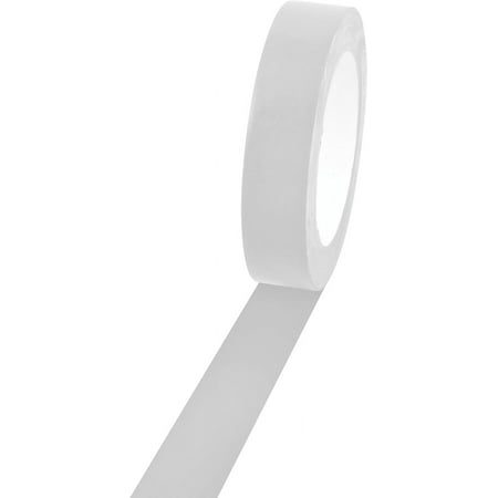 Champion Sports Floor Marking Vinyl Tape, White, 1" x 36yd