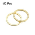 thumbnail image 3 of Unique Bargains 50 Pack 10mm Brass Hollow Circle Bezel Round Linking Rings(Gold), 3 of 4