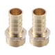 thumbnail image 1 of 2uds 14mm 1/2" BSP Macho Rosca Conector Manguera Conector de Latón para Manguera de Combustible Agua Aire, 1 of 1
