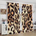 thumbnail image 4 of Leopard Blackout Curtains, Leopard Skin Texture Pattern Animal Wildlife Skin Print Window Treatments, Rod Pocket Thermal Insulation Drapes for Bedroom Living Room, 84" W X 84" L, 4 of 6