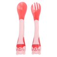 thumbnail image 1 of Baby Spoon And Fork, Colorful One-piece Fork Spoon Set Cleaning Safe  For Baby For Feeding Blue,Pink, 1 of 8