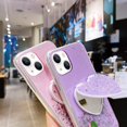 thumbnail image 7 of Compatible with iPhone 14 Bling Heart-Shaped Mirror Case Sparkle Makeup Glitter Luxury Protection Shockproof Cover for Women Girls Who Love Beauty, 7 of 7