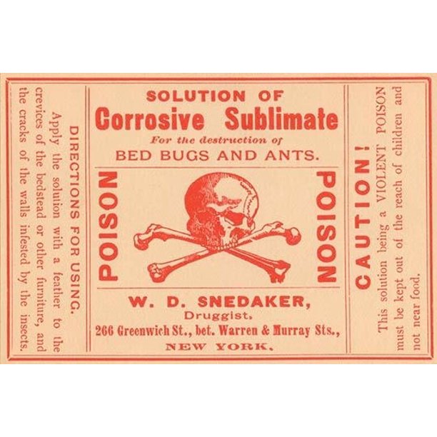 An insecticide for bed bugs and ants sold by druggists. Poster Print by