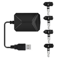 thumbnail image 3 of USB Android TPMS Tire Pressure Monitoring System Display Warning System Internal External 4 Sensors for Car Navigation,1 * Receiver 4 * External Sensors 1 * U Disk,Black, 3 of 5