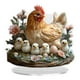 thumbnail image 1 of Hen y polluelos 2d acrílico Decoración del día de la madre colección colección de placa decorativa impermeable coleccionable para de, 1 of 9