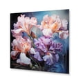 thumbnail image 2 of Designart "Pink Purple Irises love expression II" Floral Metal Wall Art Prints, 2 of 5