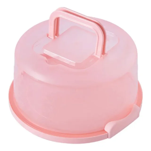 Caja De Pastel De Plástico Caja Redonda De Almacenamiento