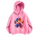 thumbnail image 6 of Asgosdo Girls Pullover Hoodie Colorful Paw Print Ribbed Cuffs Long Sleeve Sweatshirt for 1‑10 Years Old, 6 of 6