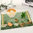 thumbnail image 6 of Ryvnso Green Gnomes Clover Leaves Bathroom Tray Vanity Countertop Trays Acrylic Organizer, 6 of 7