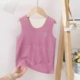 thumbnail image 2 of Ruyang Girls Thermal Vest Kids Plain Sleeveless Velvet Vest Cute Warm Waistcoat Solid Winter Tank Top Soft Undershirt, 2 of 9
