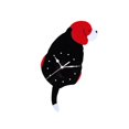 thumbnail image 1 of Horloge Murale en Acrylique Dessin Animé Balançoire Quartz Queue de Chien Chambre d'Enfant Décoration de Garderie, 1 of 9
