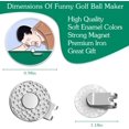 thumbnail image 2 of czcpp-Funny Ball Marker Hat Clip, Magnetic Enamel Golf Ball Markers for Putting Green, Golf Ball Marker with Magnetic Hat Clip, Unique Gift for Golf Lovers, 2 of 4