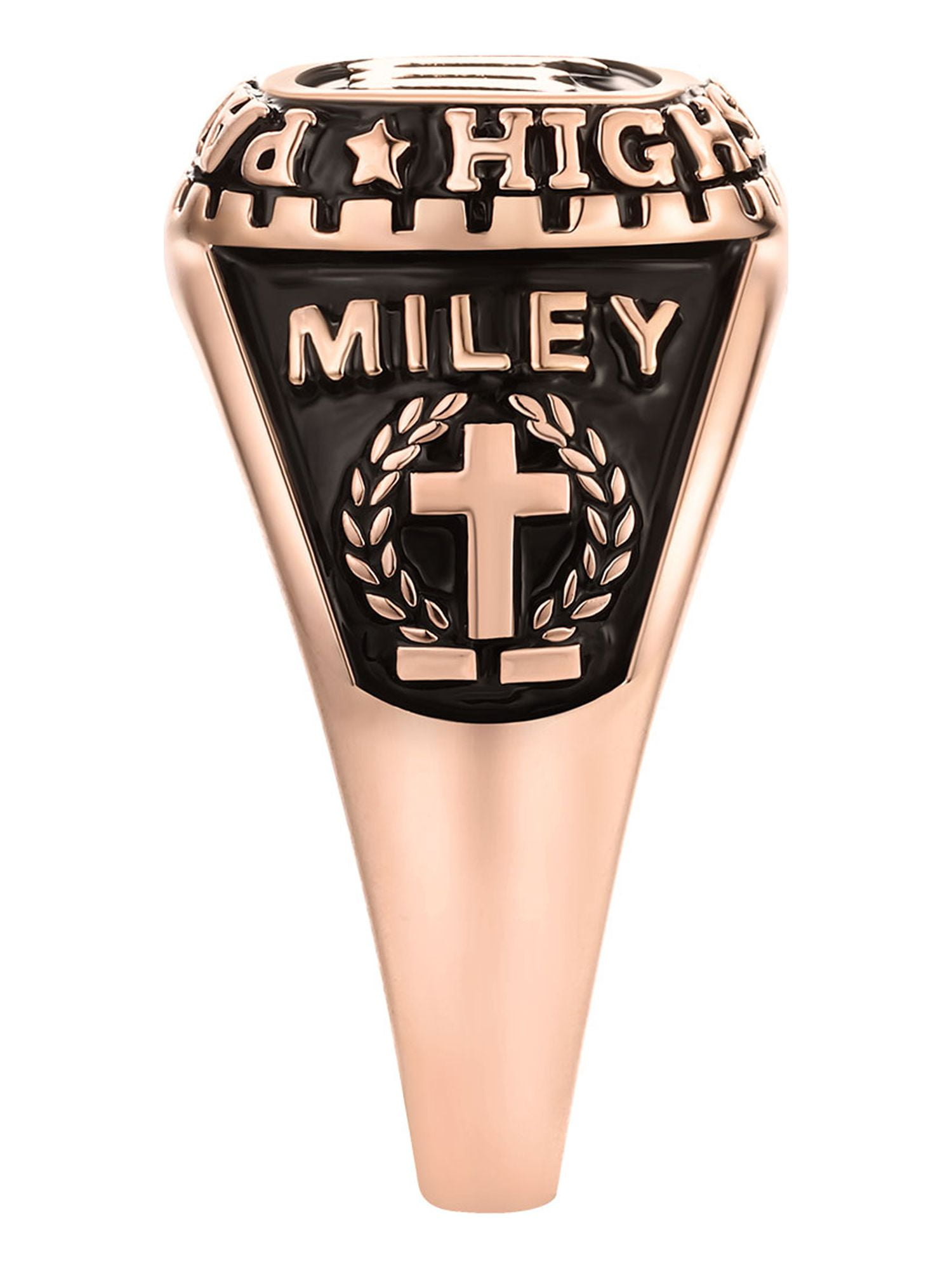 Order Now for 2025 Graduation, Freestyle Women's Old English Initial Class Ring, Personalized, High School or College Graduation