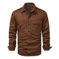 thumbnail image 4 of Camisas de franela de algodón para hombre, camisas casuales de manga larga con botones, camisas suaves cepilladas para exteriores Adepaton BST3003099-2, 4 of 6