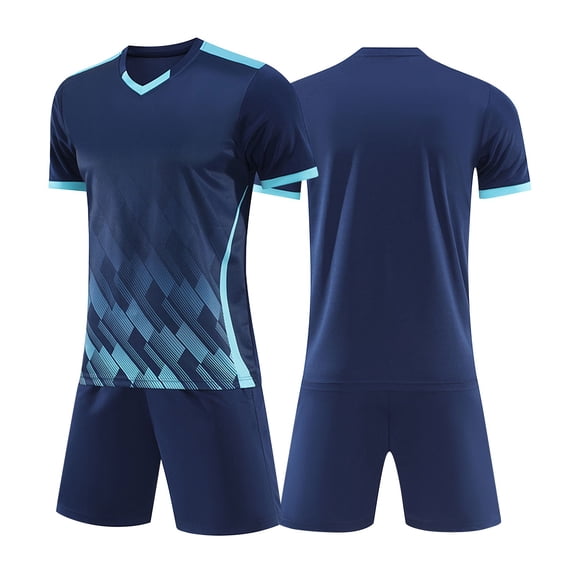 LWNYDPLSD Kids Soccer Jerseys Set Boys 2 Piece Football Outfits Teen Boys Training Team Athletic Workout Short Sleeve Shirts Quick Dry Fitness Shorts Suit for Gym Sport Toddler Boys Clothes