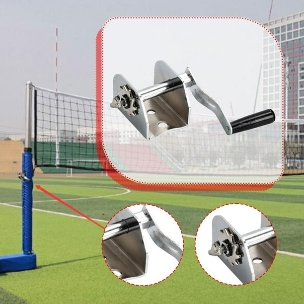Tensor de red para voleibol, accesorio para tensar con poste de tenis, reemplaza el tensor de alambre manual, herramienta tensora para cancha.