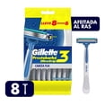 thumbnail image 1 of Rastrillo para afeitar desechable Gillette Prestobarba Ultragrip3 de fácil agarre 8 pzas, 1 of 4