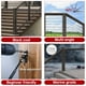 thumbnail image 3 of Muzata 10 Pares Kit De Barandilla De Cable Negro 1/8"" Swage Toggle Turnbuckle Hardware T316 Acero Inoxidable Para Poste De Madera Sistema Woodeasy Ángulo 180 Cubierta De Escalera Ajustable 10 Líneas, 3 of 5