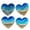 4PCS, variant on Inspirational Heart-Shaped Resin Beach Art Decor, Ocean Wave Desk Ornament, Motivational Gift for Teachers, Nurses, Unique Appreciation Keepsake, Never Forget The Difference You Make
