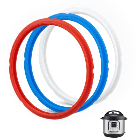 3Pcs Silicone Sealing Ring for Instant Pot 5/6QT Replacement Gasket Accessories duo60 lux60 Quart Rubber Accessory