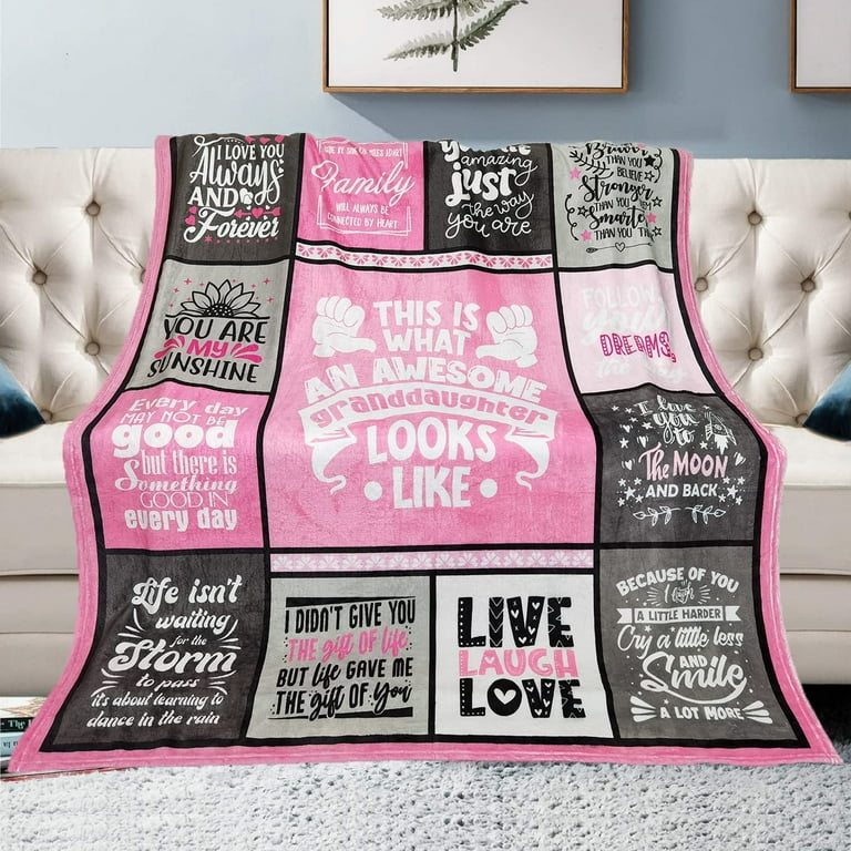 Granddaughter Gifts from Grandma Granddaughter Blanket Gifts for Granddaughter Granddaughter Gifts Graduation Birthday Gift for Granddaughter to