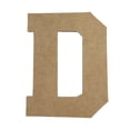 thumbnail image 1 of Wooden Letter Unfinished, Collegiate Font, Craft Cutout, 1 of 2